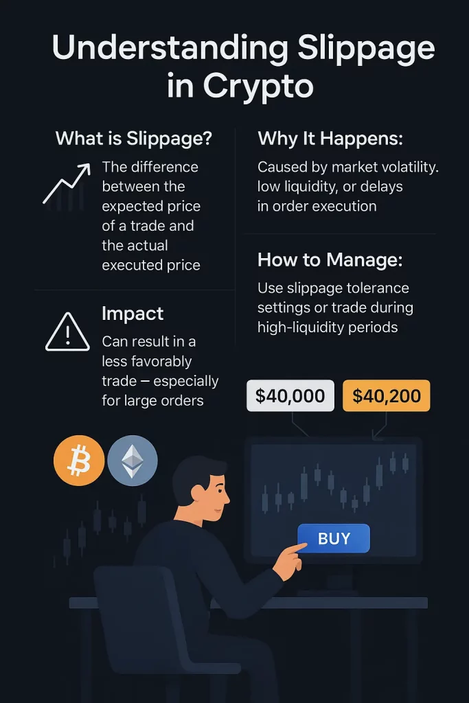 Crypto Slippage Infographic